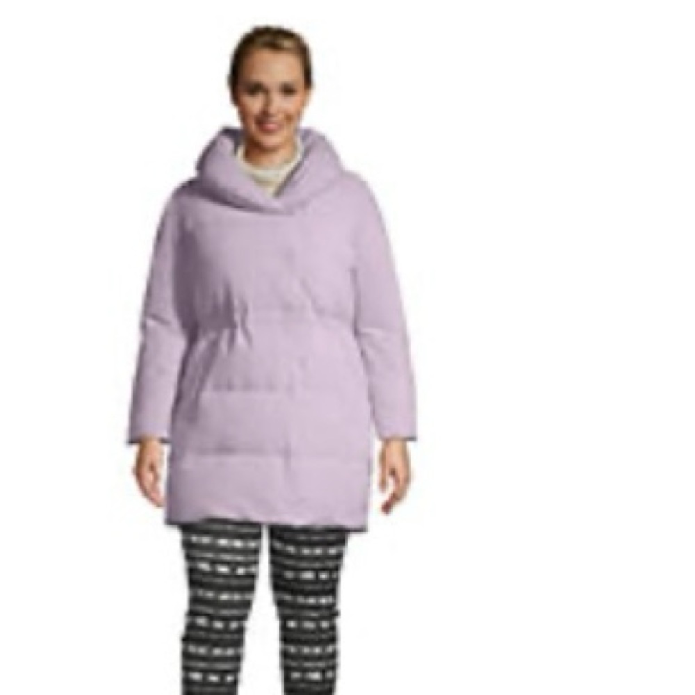 Lands' End Women's Lavender Puffer Coat